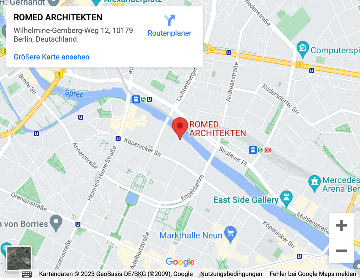 ROMED ARCHITEKTEN – Architekturbüro in Berlin Mitte – Google Maps